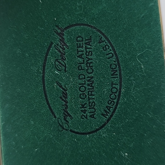 NWT Mascot Inc 24K Gold Plated Austrian Crystal Delight Angel's and Frame - Picture 12 of 16